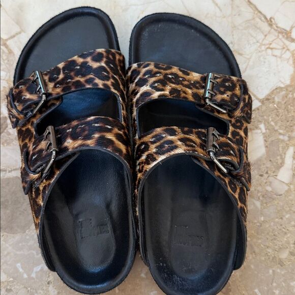KOOPLES Leopard Print Women's Sandals Size 38 - Picture 3 of 4